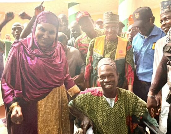 WOFAN Jigawa intervention supports a spinal cord injury survivor in Warwade community.