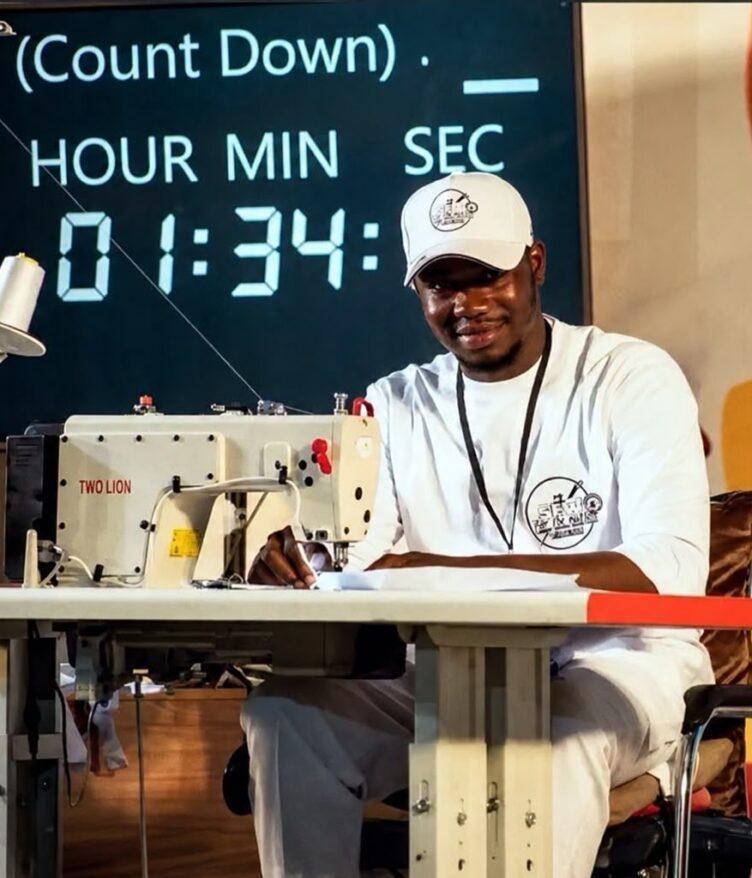 MAAUN student Abdulkadir Basri during Guinness World Record attempt