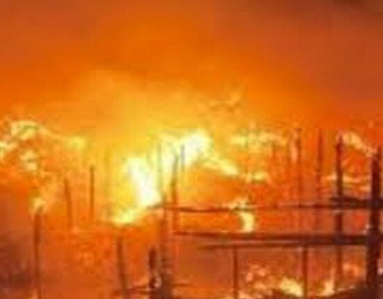 Fire outbreak for illustration, Commissioner