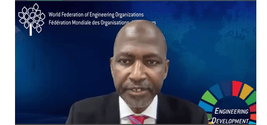 ICEEA 2025 WFEO President Mustafa Shehu speaks at ICEEA 2025