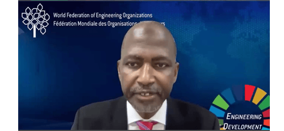 ICEEA 2025 WFEO President Mustafa Shehu speaks at ICEEA 2025